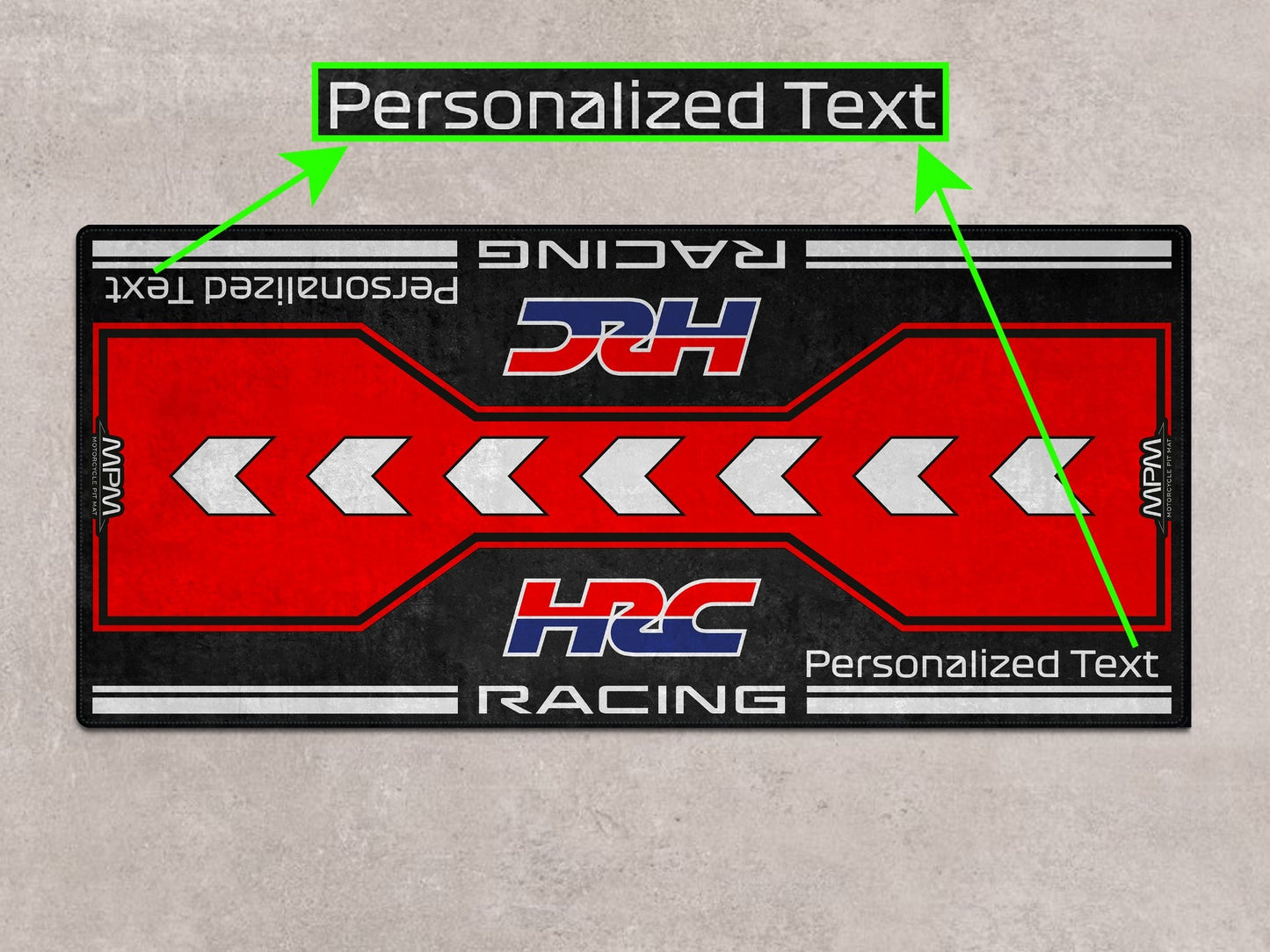 Designed Pit Mat for Honda HRC Motorcycle - MM7147