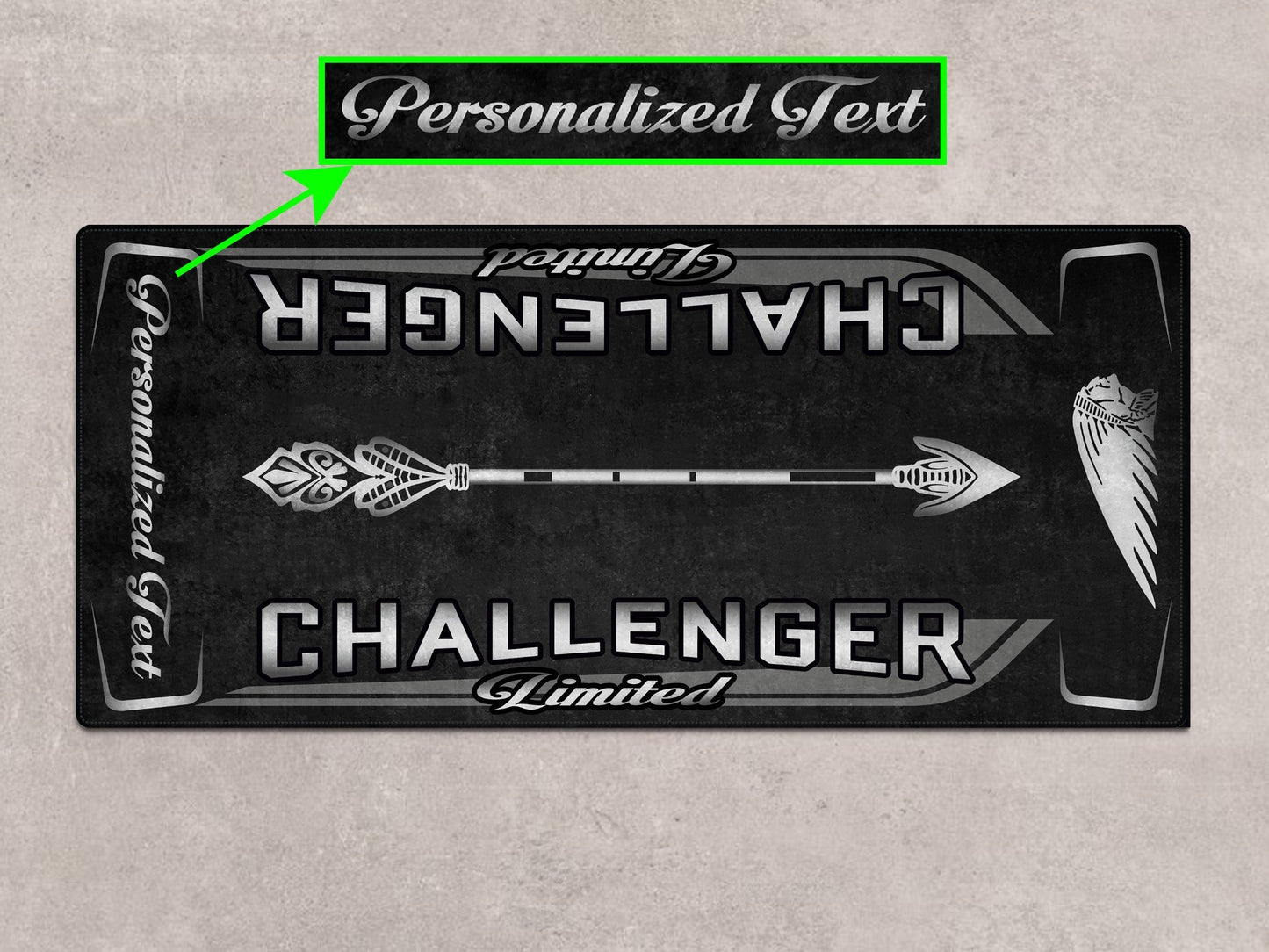 Designed Pit Mat for Indian Challenger Limited Motorcycle - MM7333
