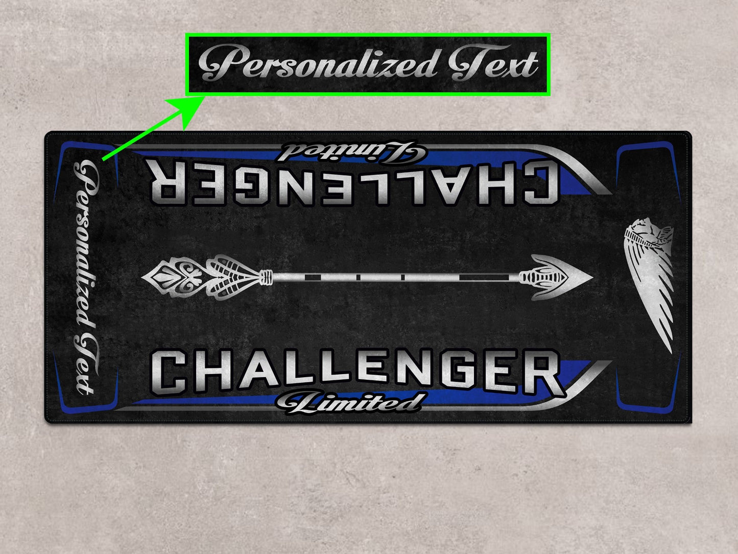 Designed Pit Mat for Indian Challenger Limited Motorcycle - MM7333