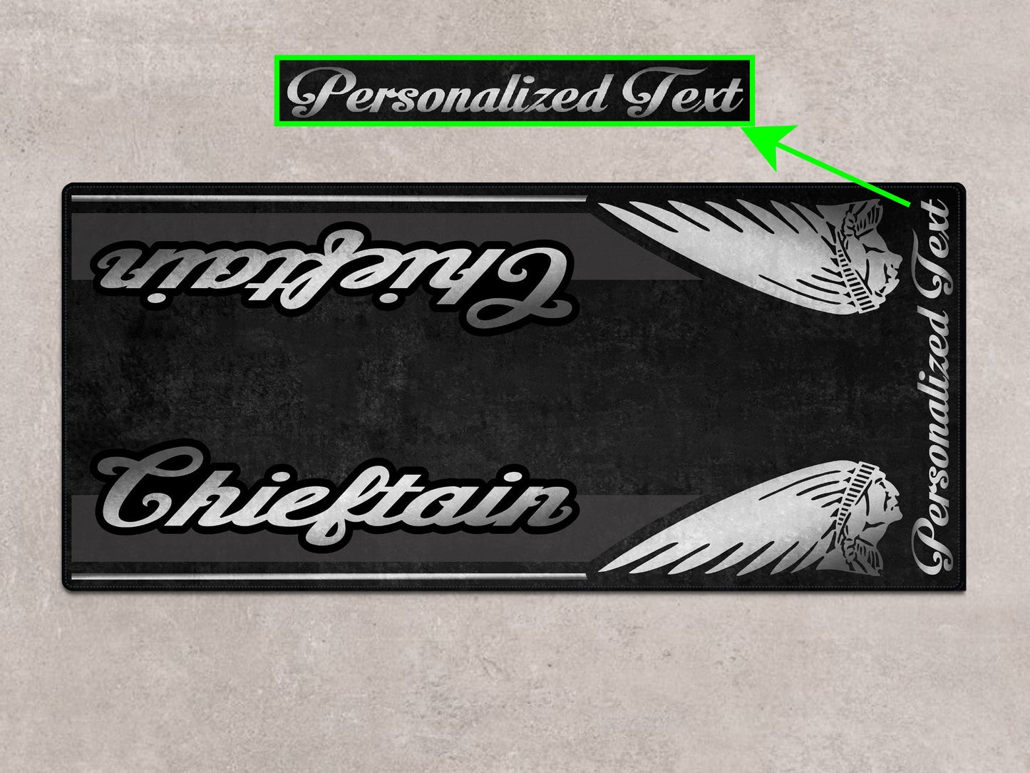 Designed Pit Mat for Indian Chieftain Motorcycle - MM7327