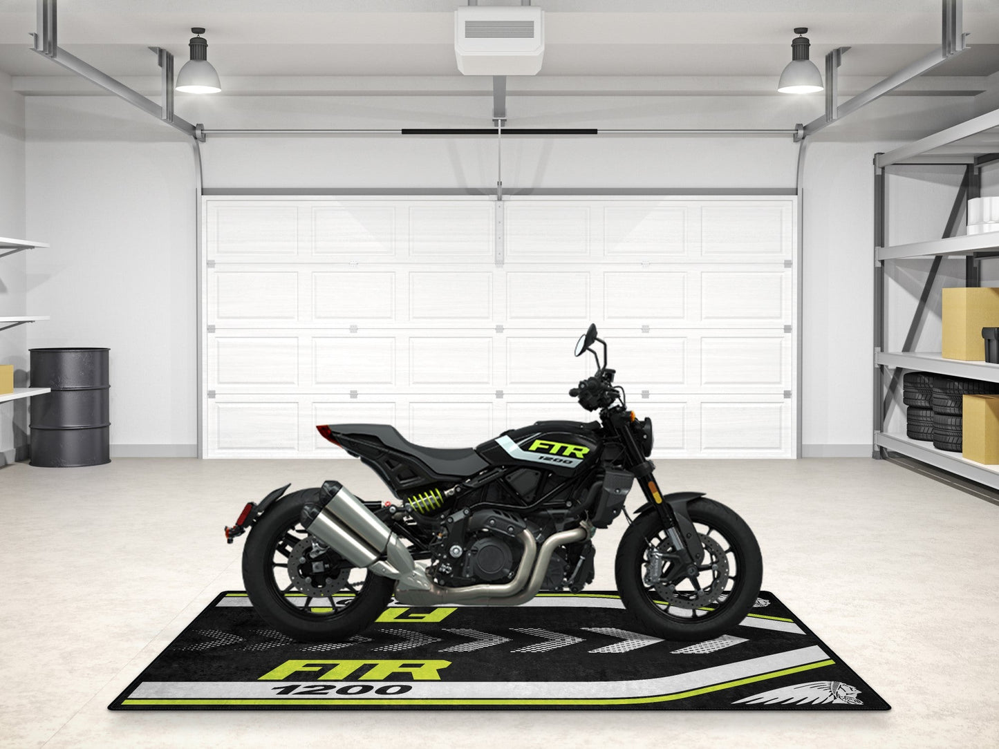 Designed Pit Mat for Indian FTR 1200 Motorcycle - MM7315