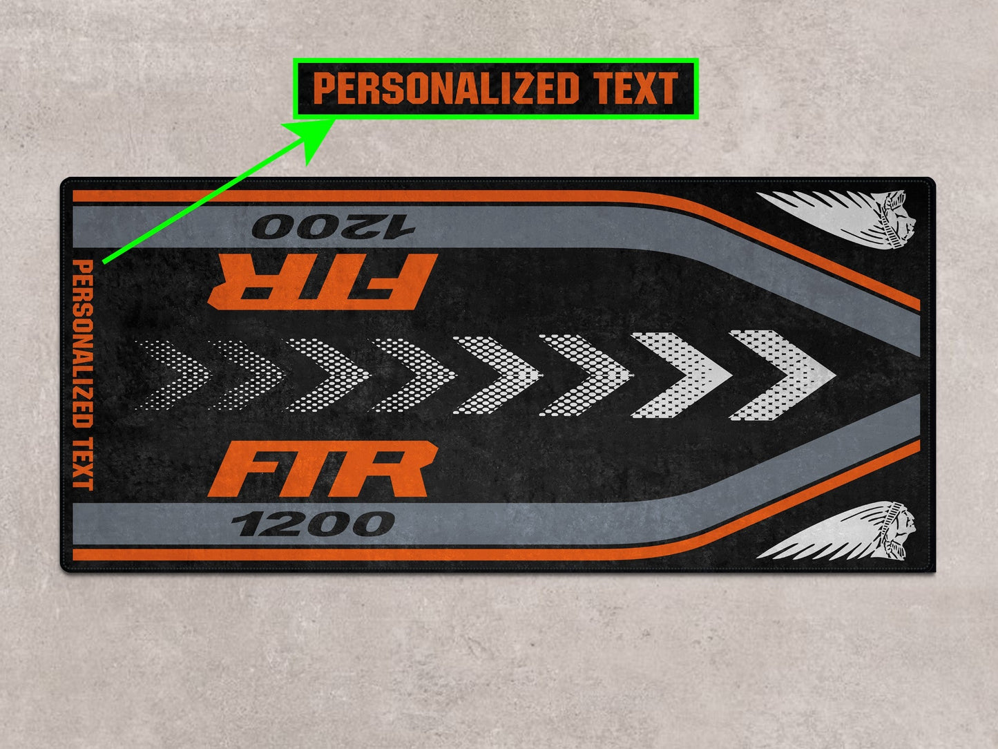 Designed Pit Mat for Indian FTR 1200 Motorcycle - MM7315