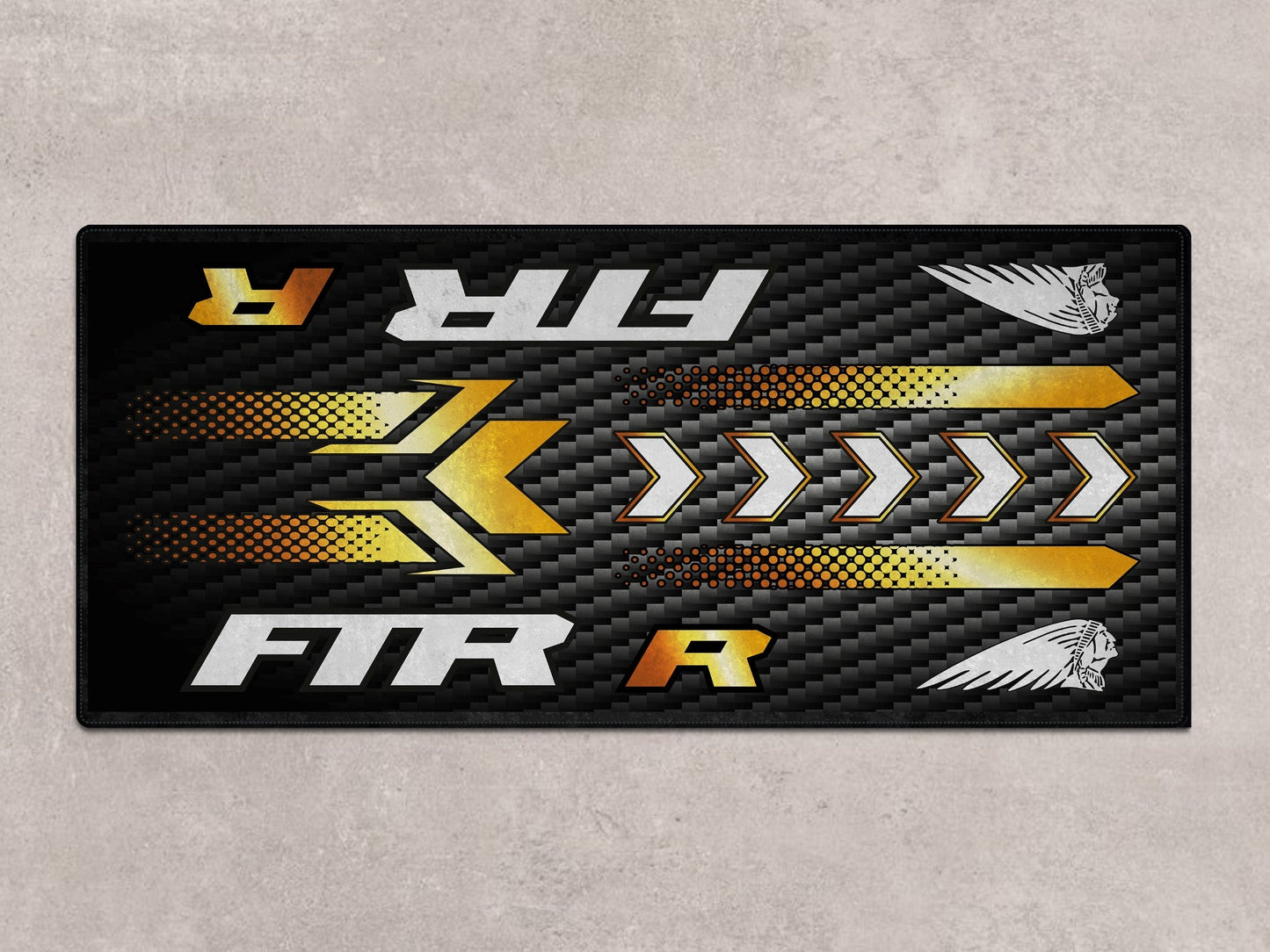 Designed Pit Mat for Indian FTR Carbon 1200 Motorcycle - MM7317
