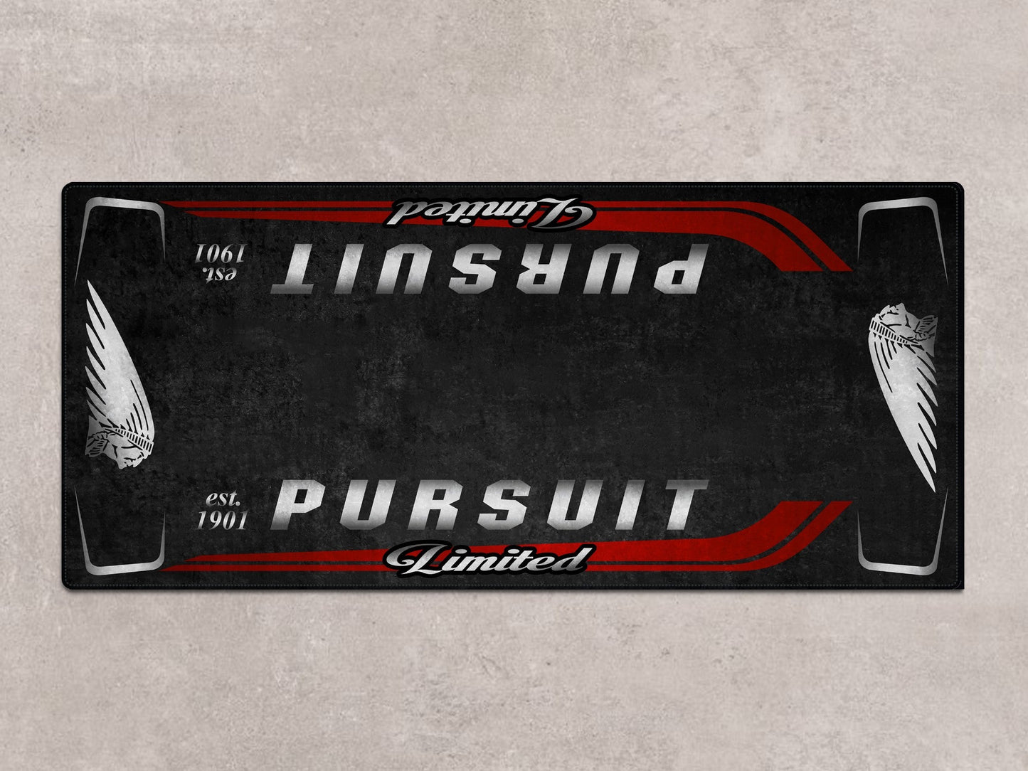 Designed Pit Mat for Indian Pursuit Limited Motorcycle - MM7338