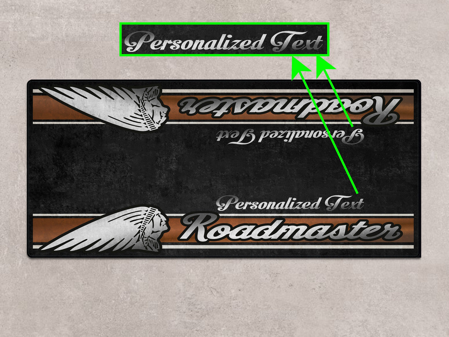 Designed Pit Mat for Indian Roadmaster Motorcycle - MM7335