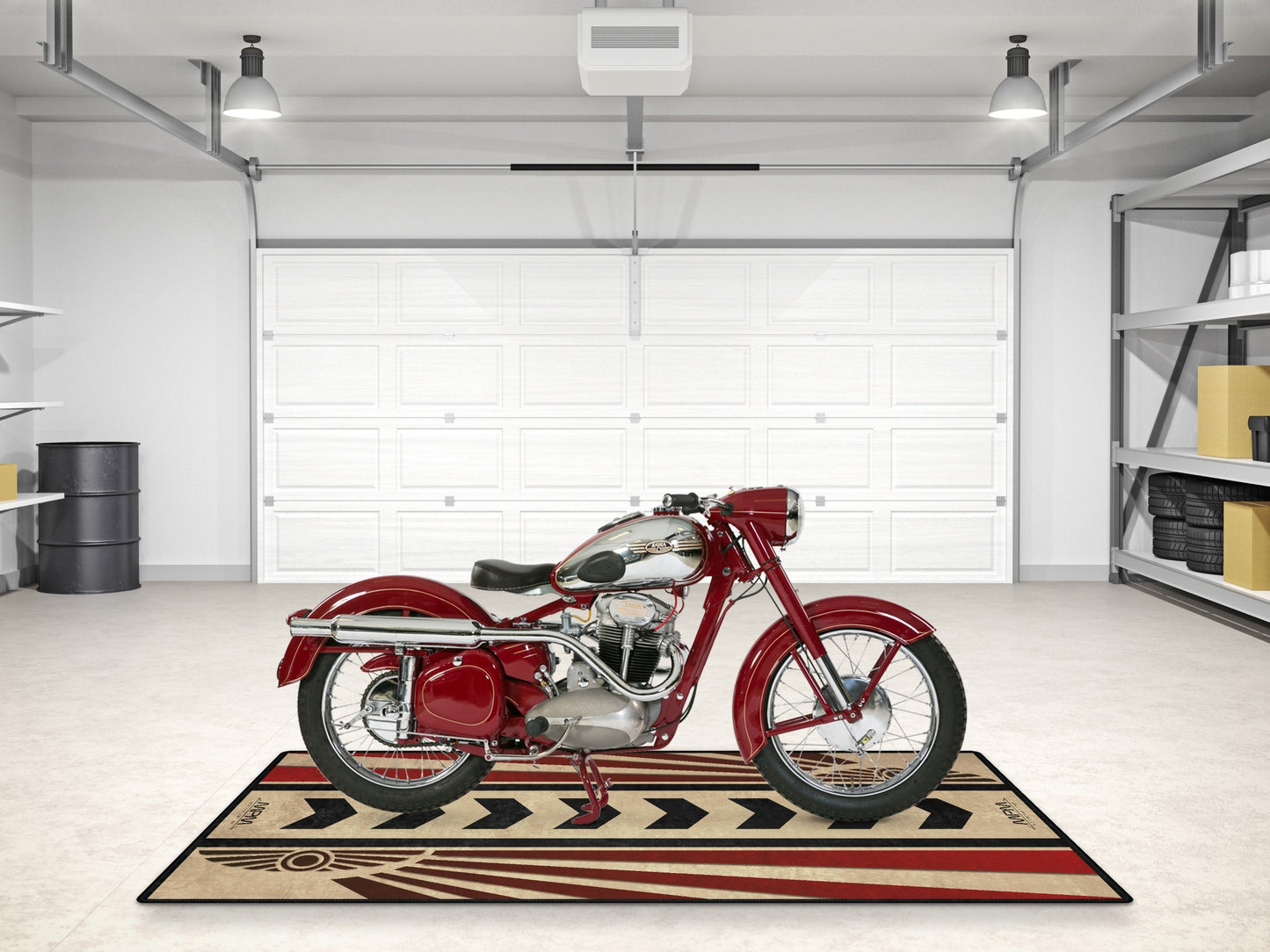 Designed Pit Mat for Jawa Motorcycle - MM7567