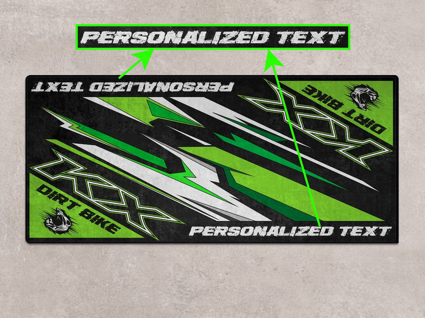 Designed Pit Mat for Kawasaki KX Motorcycle - MM7252