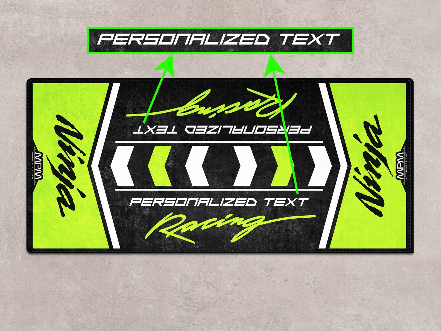 Designed Pit Mat for Kawasaki Ninja Motorcycle - MM7136