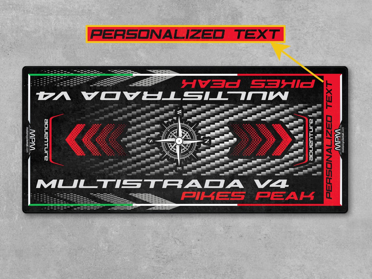 Motorcycle Mat for Ducati Multistrada V4 Pikes Peak Motorcycle - MM4113