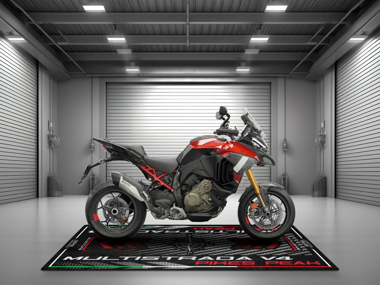 Motorcycle Mat for Ducati Multistrada V4 Pikes Peak Motorcycle - MM4113