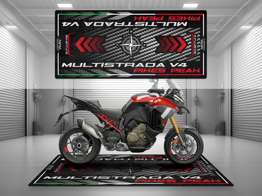 Motorcycle Mat for Ducati Multistrada V4 Pikes Peak Motorcycle - MM4113