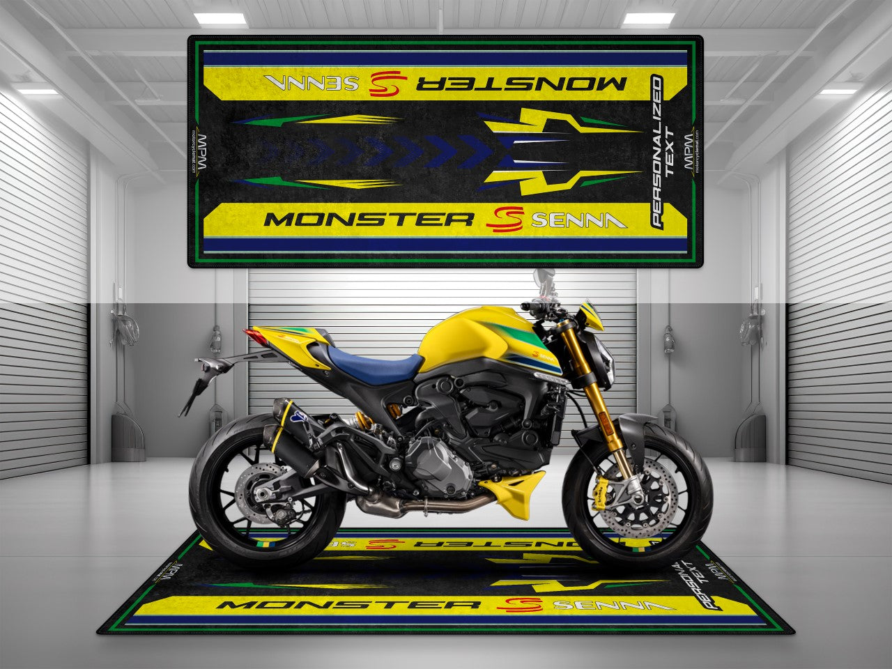 Motorcycle Mat for Ducati Monster Senna Motorcycle - MM4107