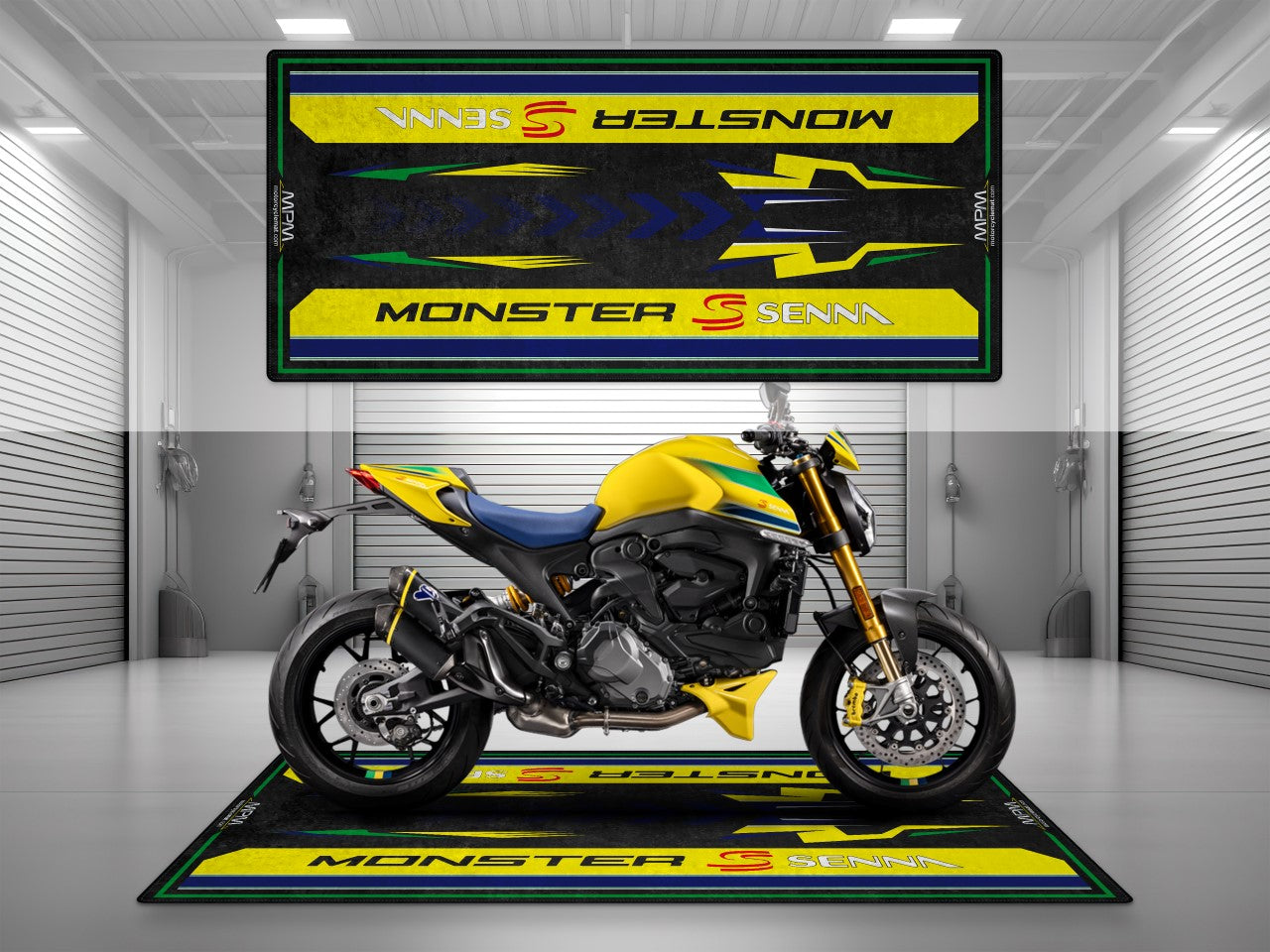 Motorcycle Mat for Ducati Monster Senna Motorcycle - MM4107