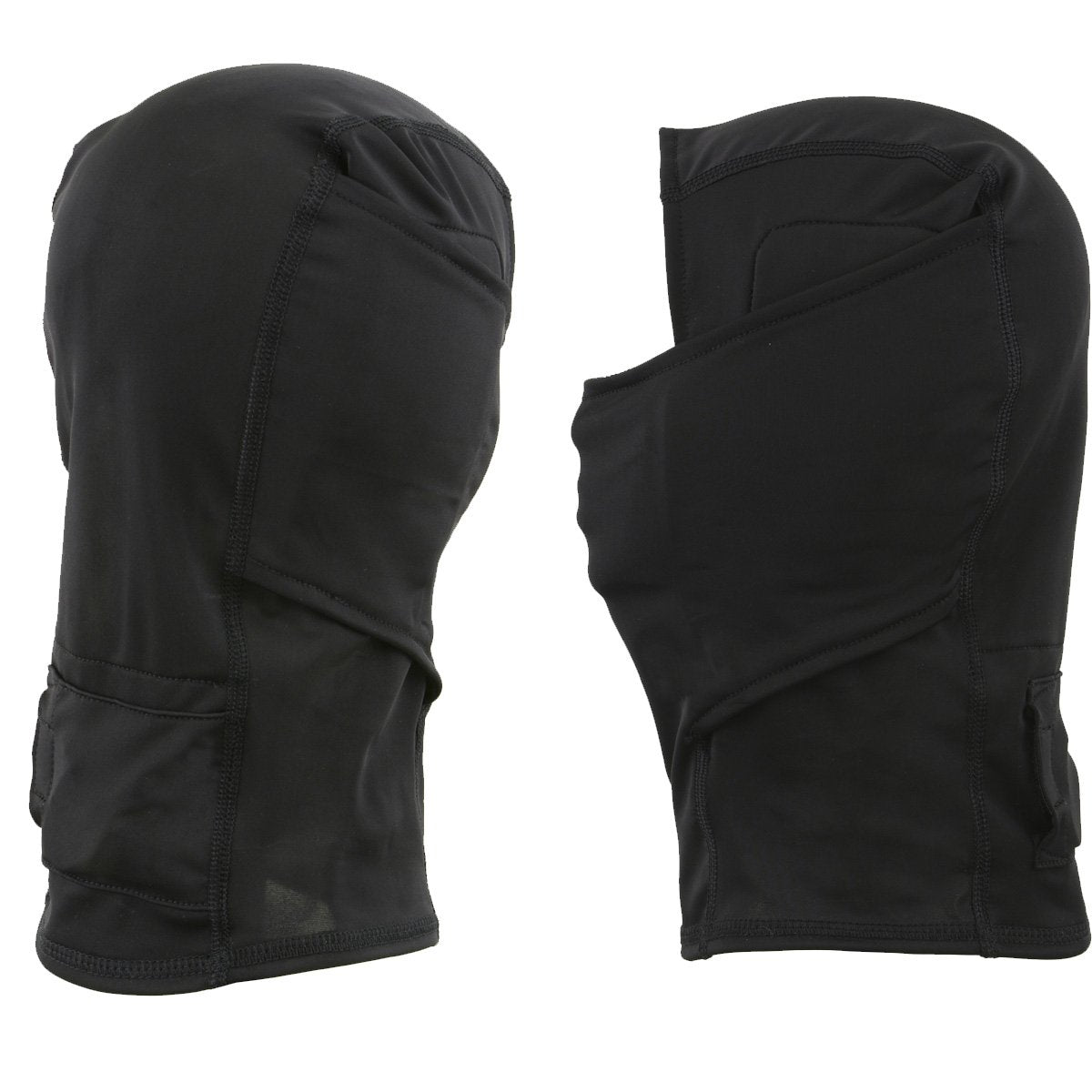 Hot Leathers T68-SP 'The O.G.' No Logo Flat Black DOT Helmet with MP7922FMSET Heated Balaclava Bundle