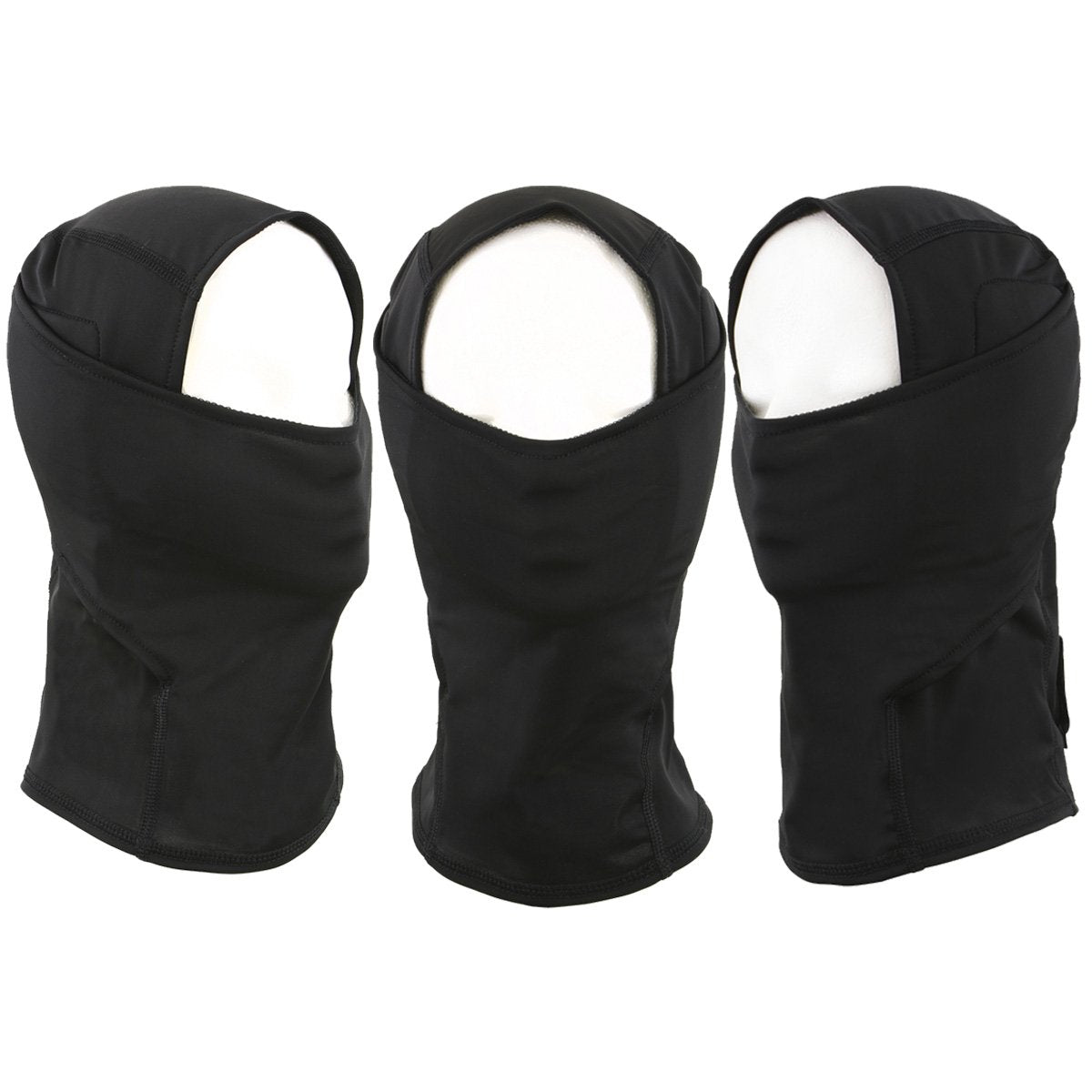 Hot Leathers T68-SP 'The O.G.' No Logo Flat Black DOT Helmet with MP7922FMSET Heated Balaclava Bundle