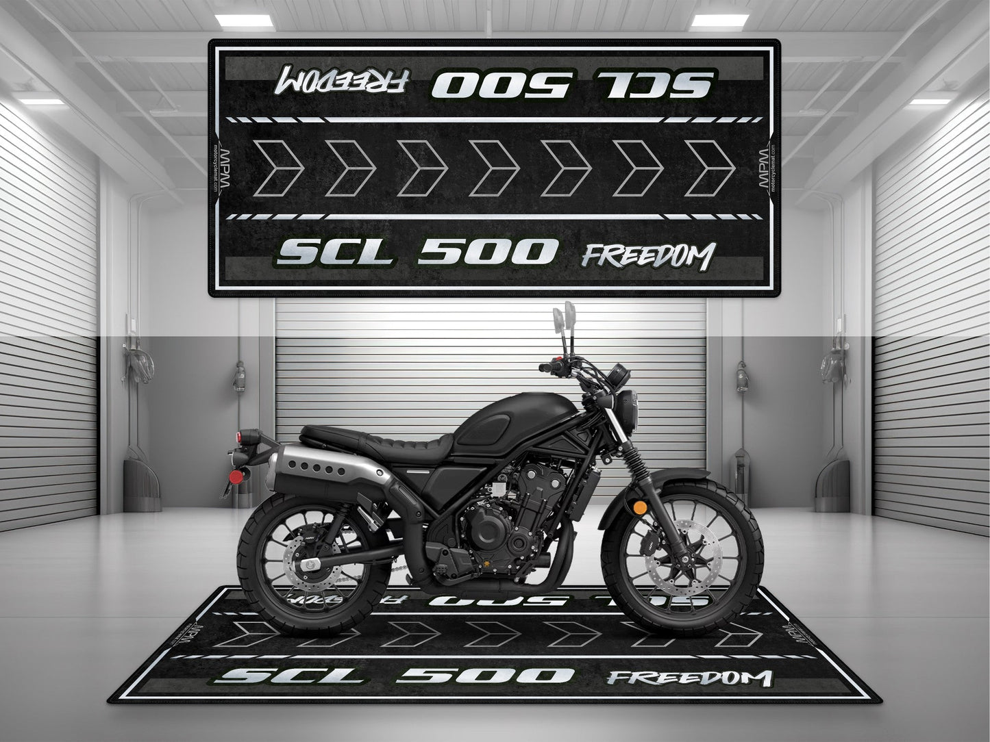 Designed Pit Mat for Honda SCL500 Motorcycle - MM7448