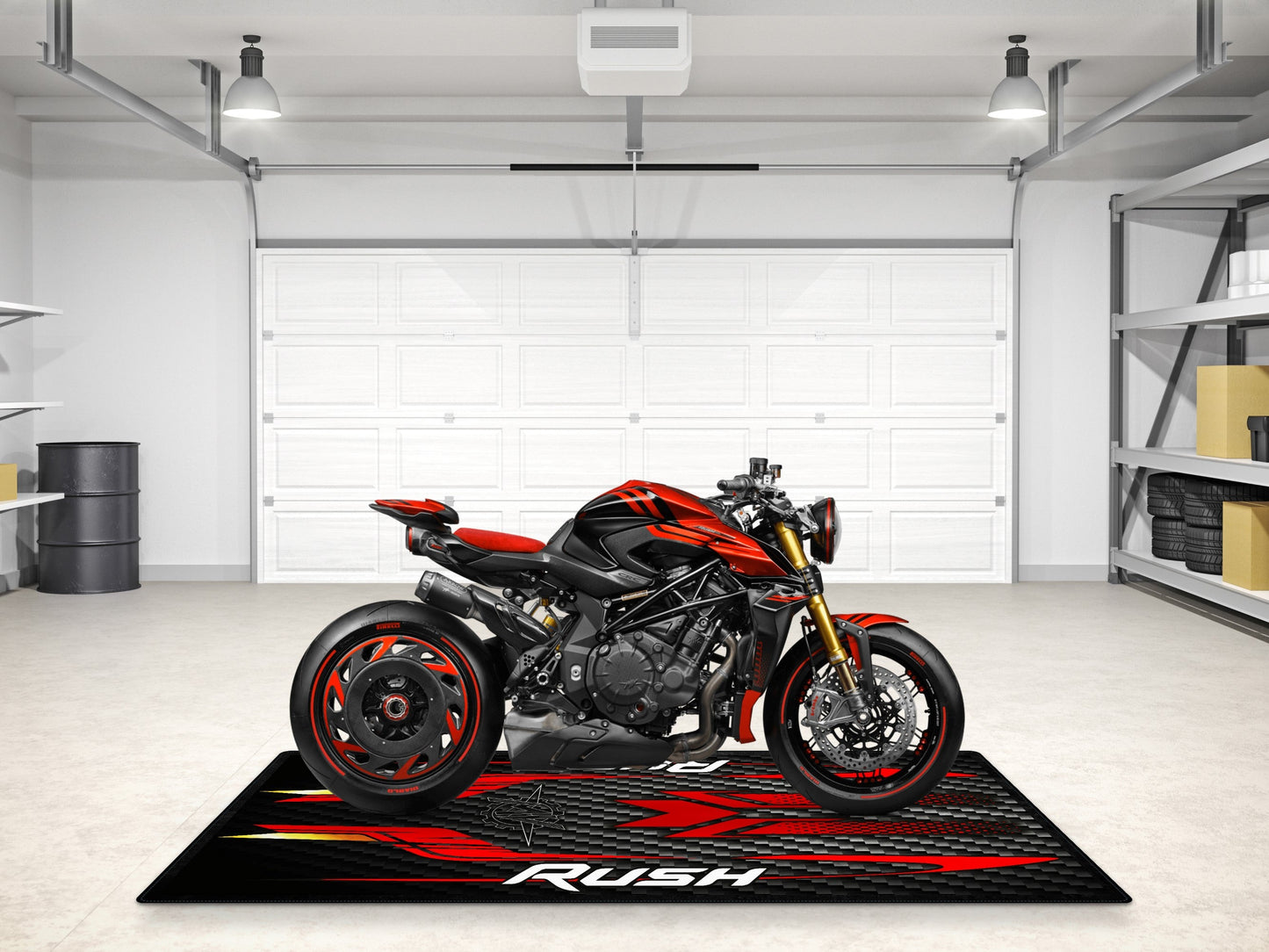 Designed Pit Mat for MV Agusta RUSH Motorcycle - MM7292