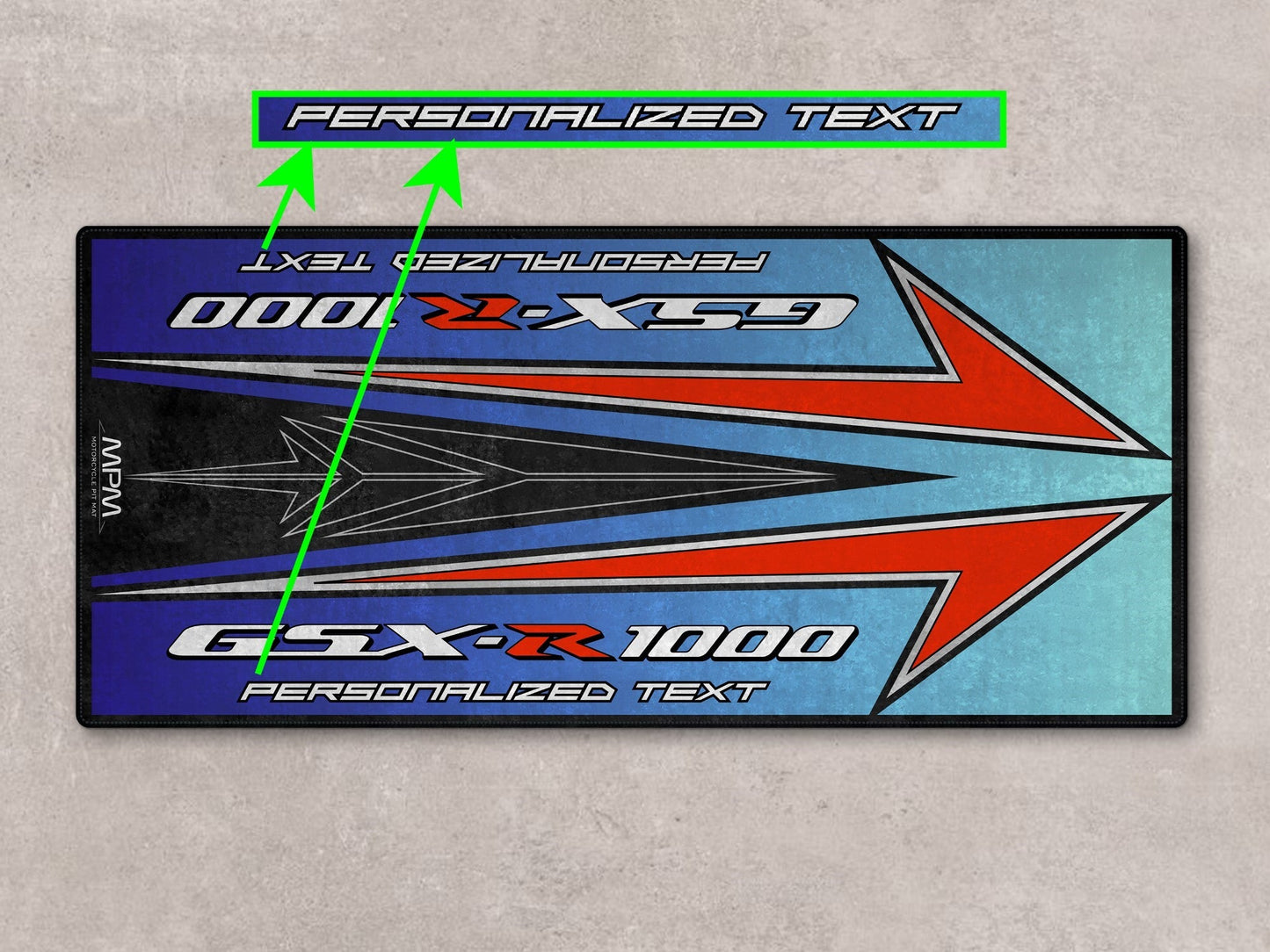 Designed Pit Mat for Suzuki GSX-R1000 Motorsport Motorcycle - MM7127