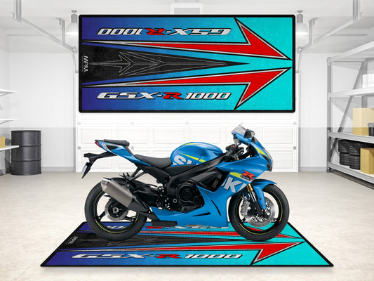 Designed Pit Mat for Suzuki GSX-R1000 Motorsport Motorcycle - MM7127