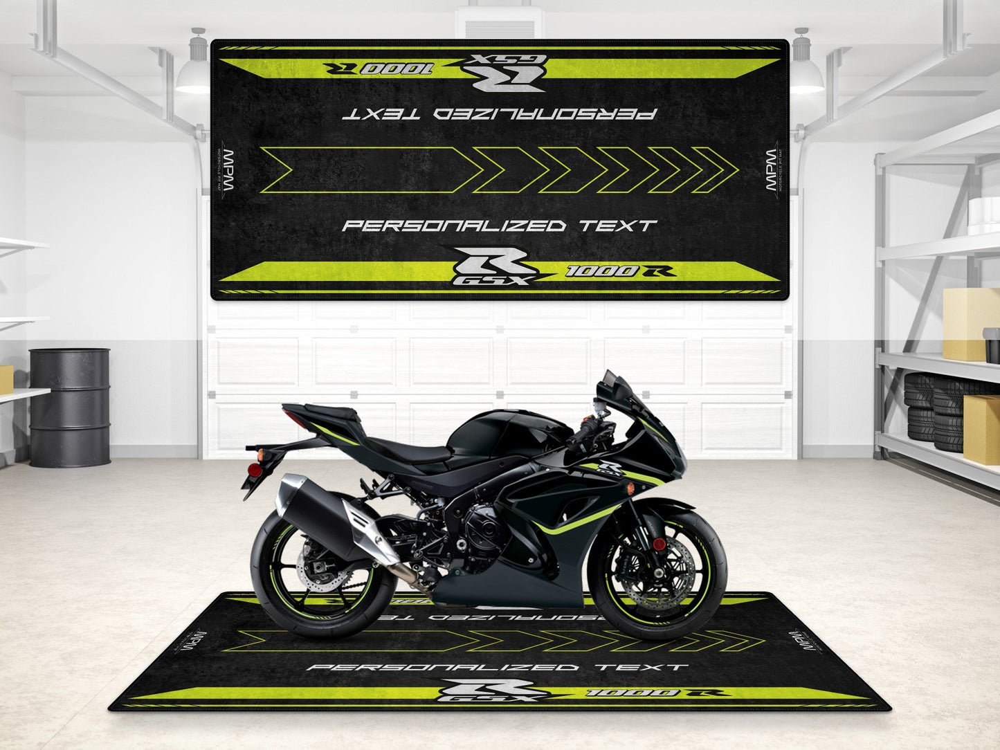 Designed Pit Mat for Suzuki Motorsport GSX-R1000R 2023 Motorcycle - MM7128