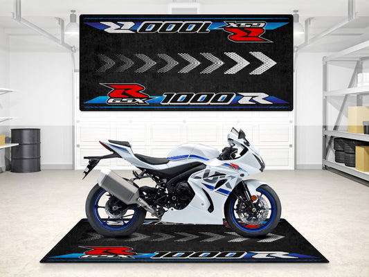 Designed Pit Mat for Suzuki Motorsport GSX - R1000R 2023 Motorcycle - MM7130