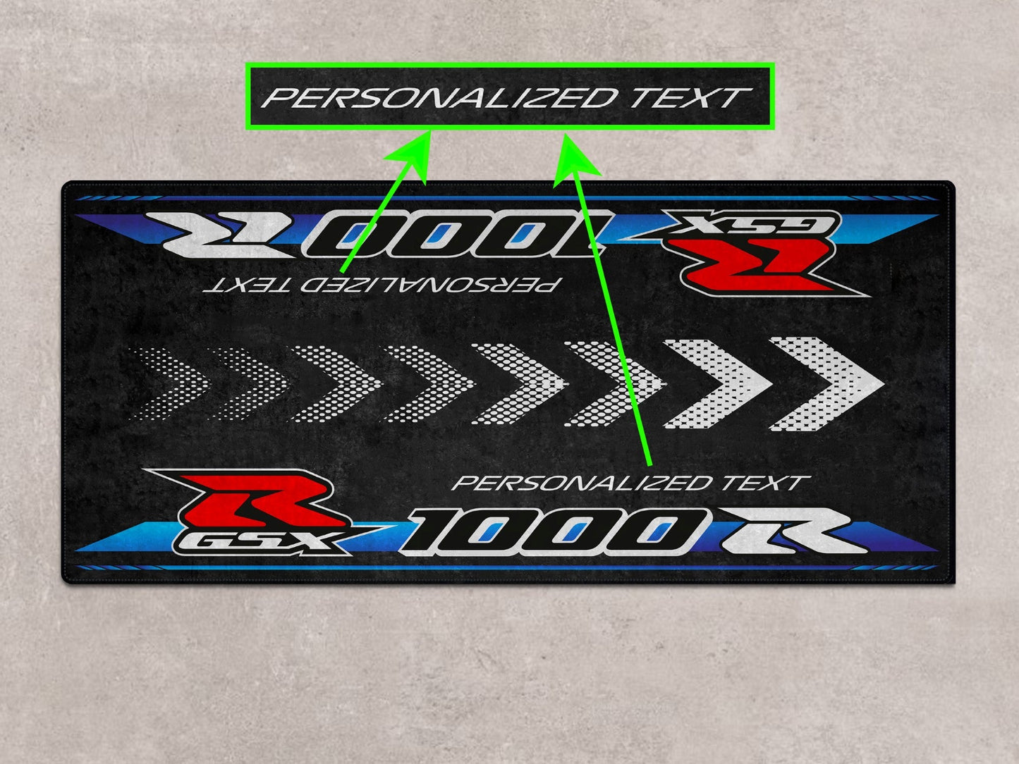Designed Pit Mat for Suzuki Motorsport GSX - R1000R 2023 Motorcycle - MM7130