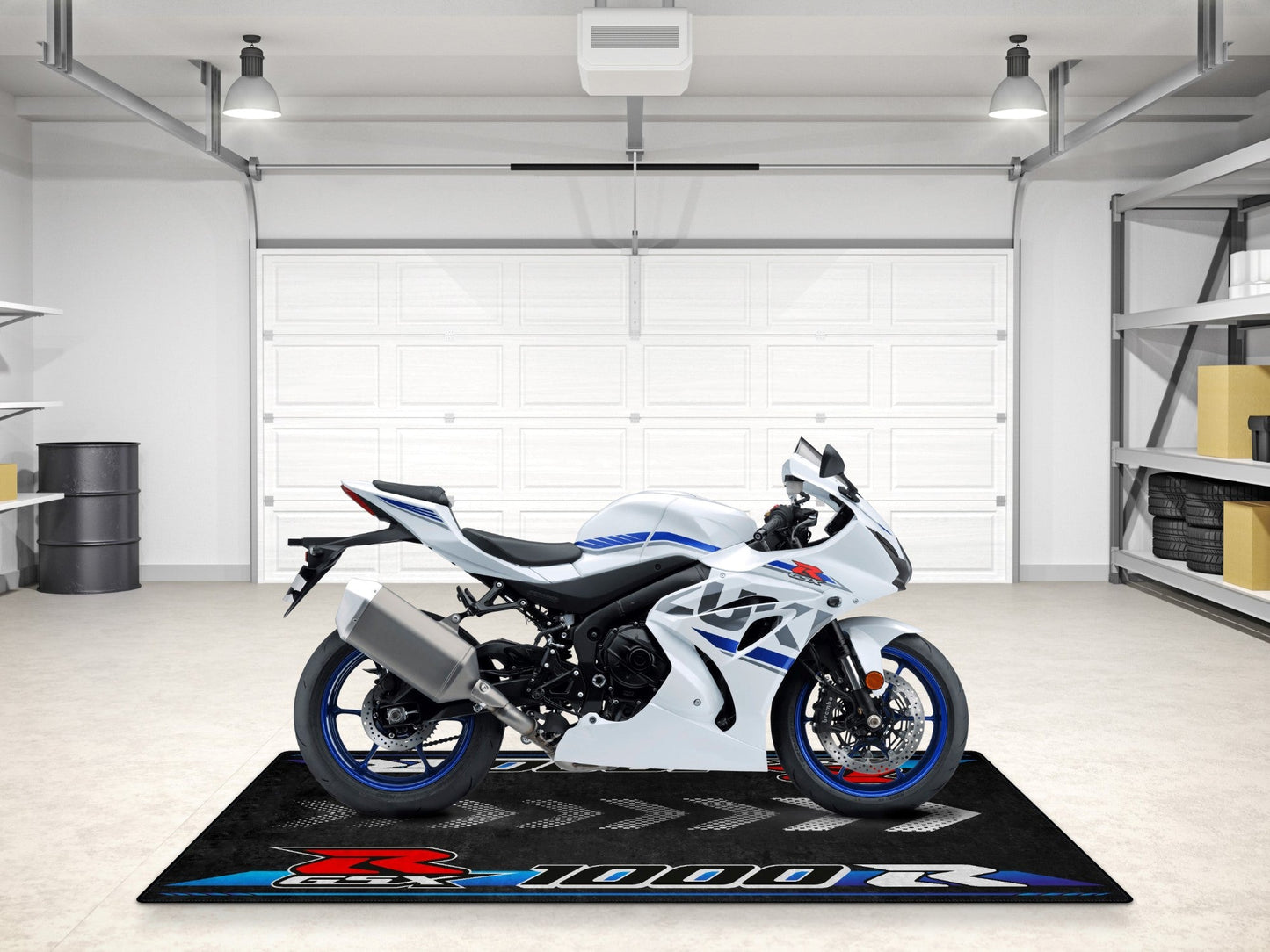Designed Pit Mat for Suzuki Motorsport GSX - R1000R 2023 Motorcycle - MM7130