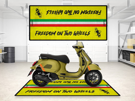 Designed Pit Mat for Vespa Scooter Motorcycle - MM7217