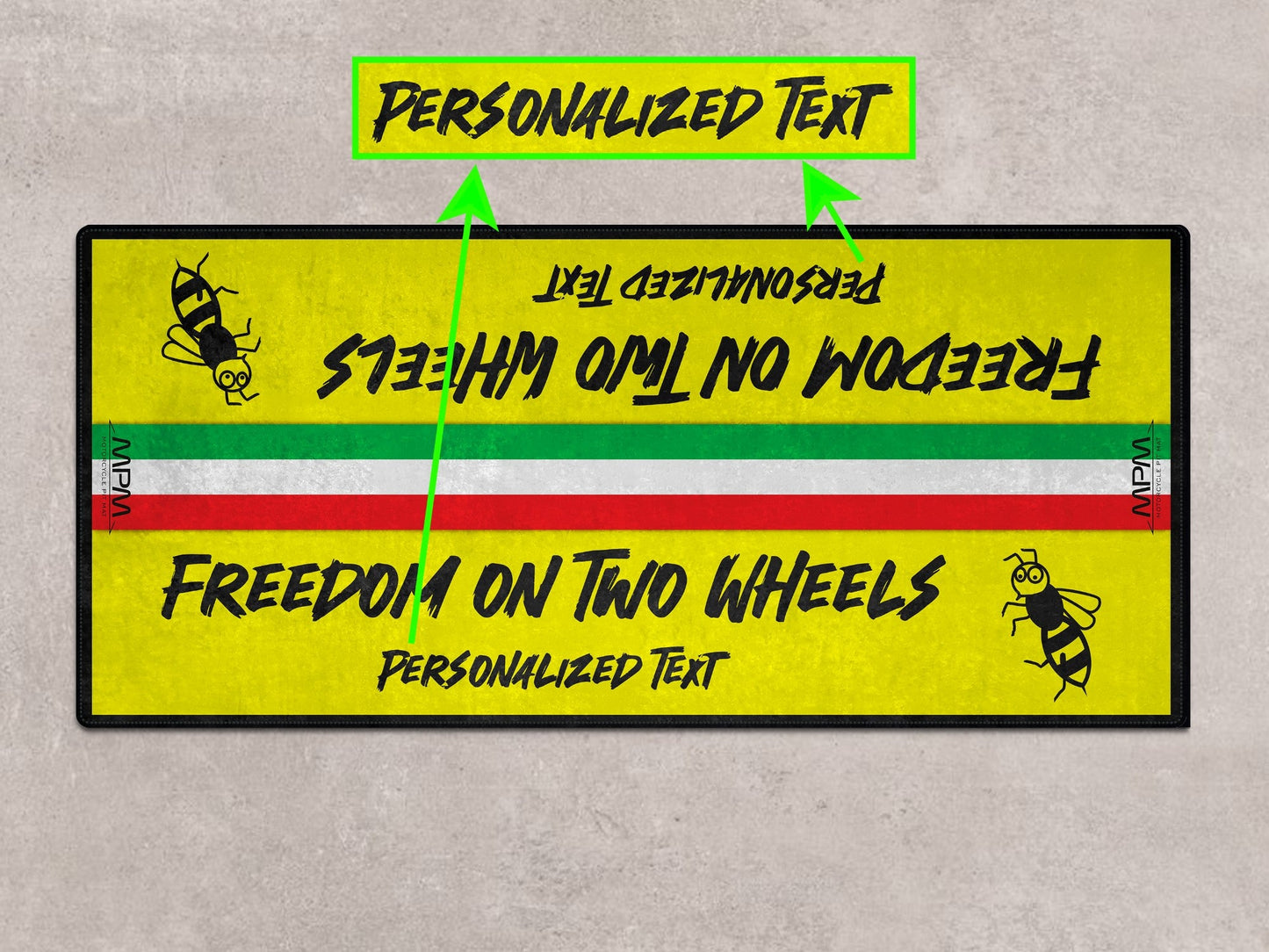 Designed Pit Mat for Vespa Scooter Motorcycle - MM7217
