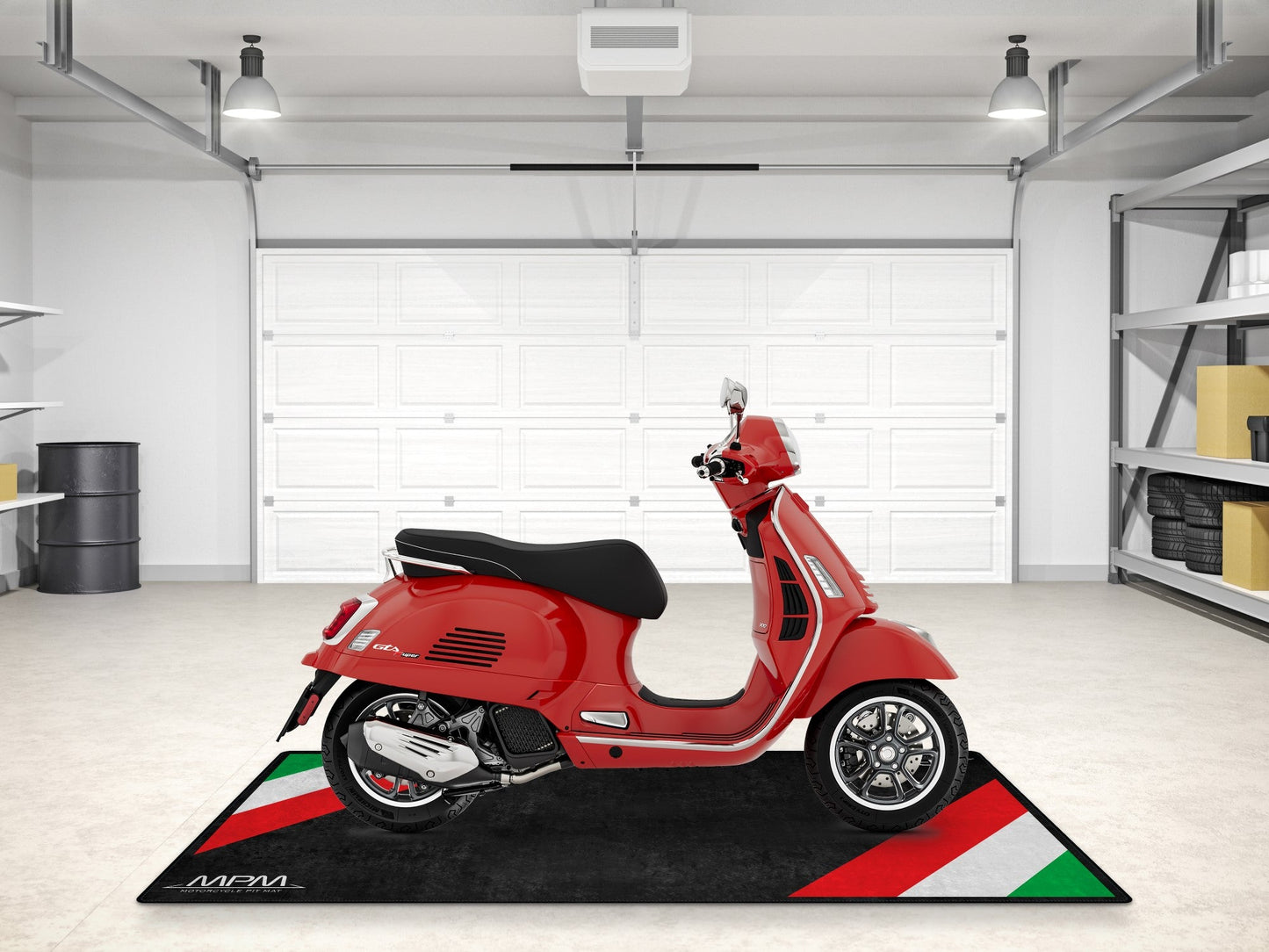 Designed Pit Mat for Vespa Scooter Motorcycle - MM7216