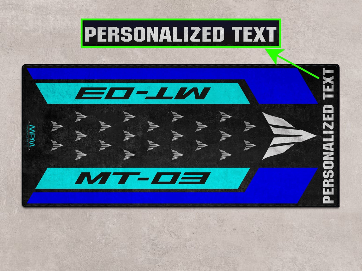 Designed Pit Mat for Yamaha MT-03 Motorcycle - MM7121