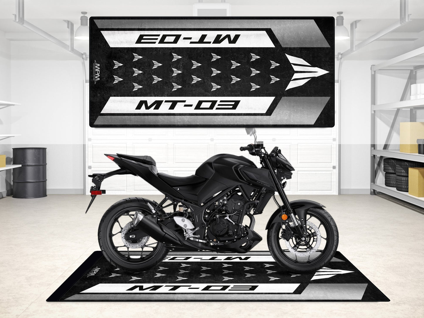 Designed Pit Mat for Yamaha MT-03 Motorcycle - MM7121