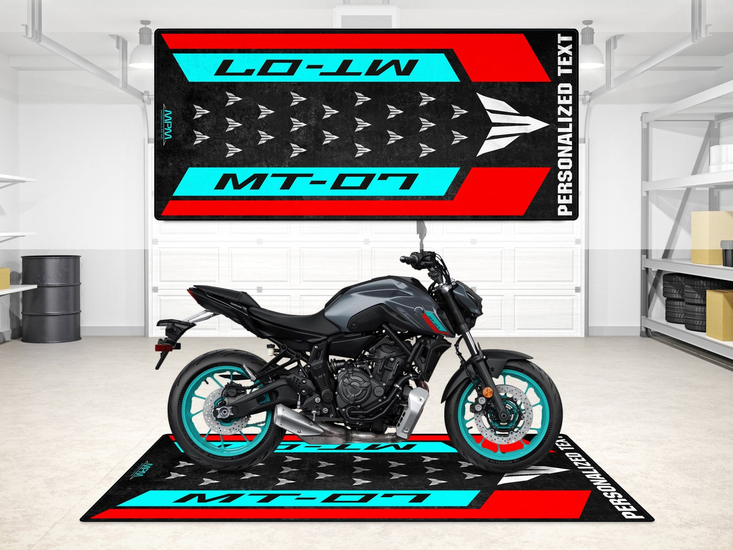 Designed Pit Mat for Yamaha MT-07 Motorcycle - MM7119