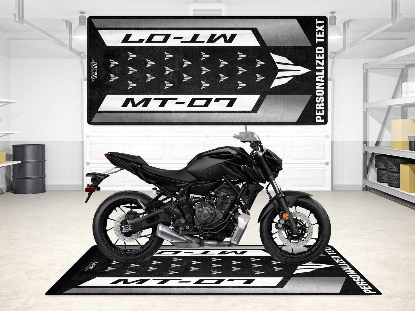 Designed Pit Mat for Yamaha MT-07 Motorcycle - MM7119