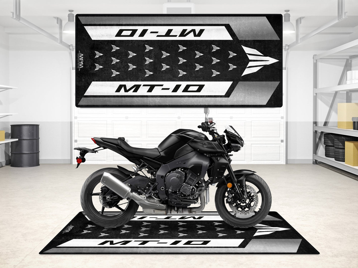 Designed Pit Mat for Yamaha MT-10 Motorcycle - MM7115