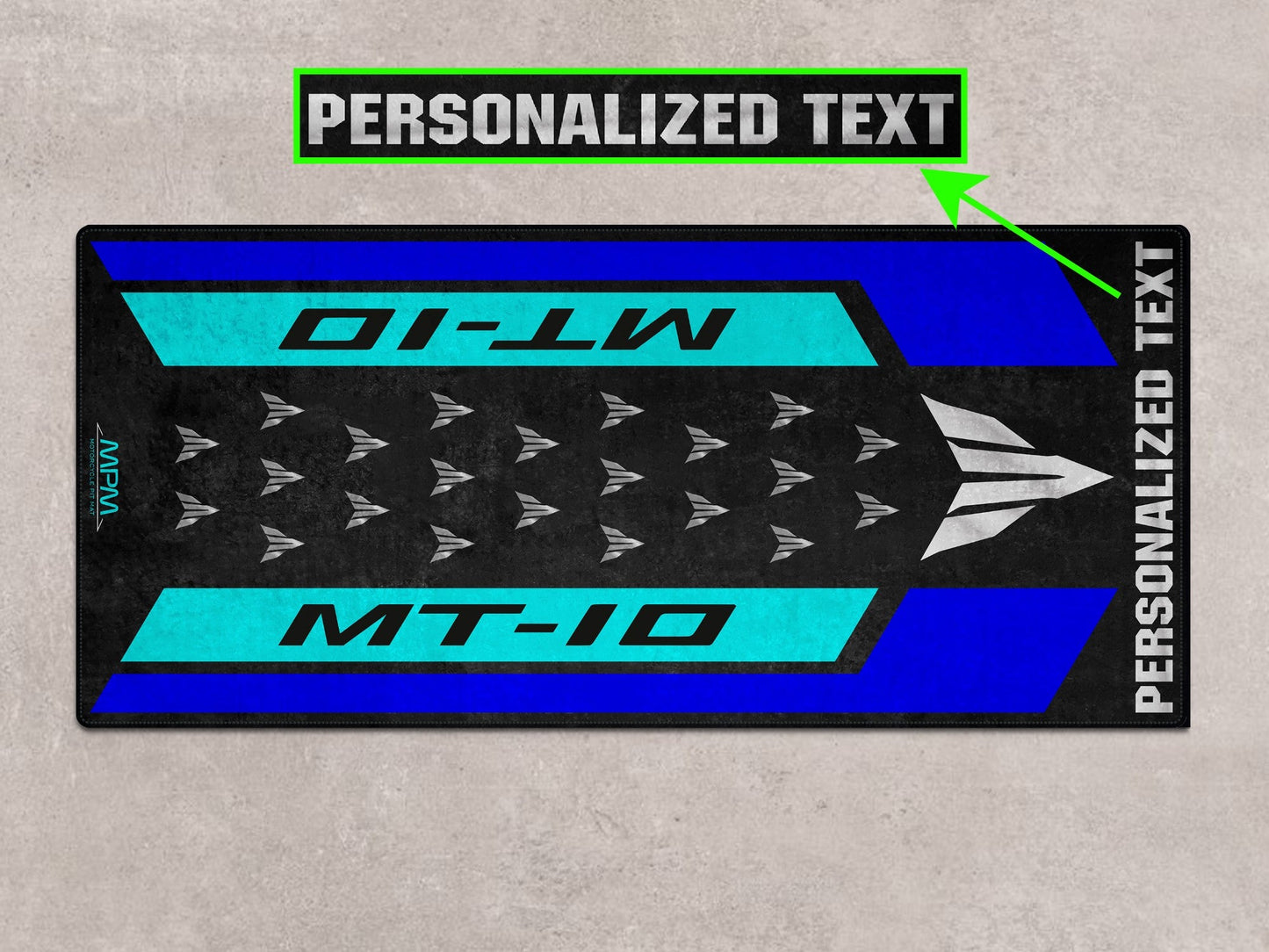 Designed Pit Mat for Yamaha MT-10 Motorcycle - MM7115