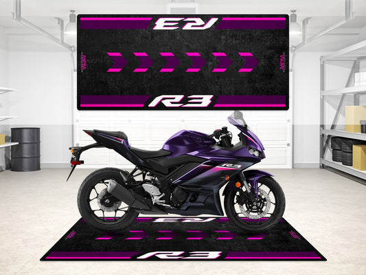 Designed Pit Mat for Yamaha R3 Motorcycle - MM7114