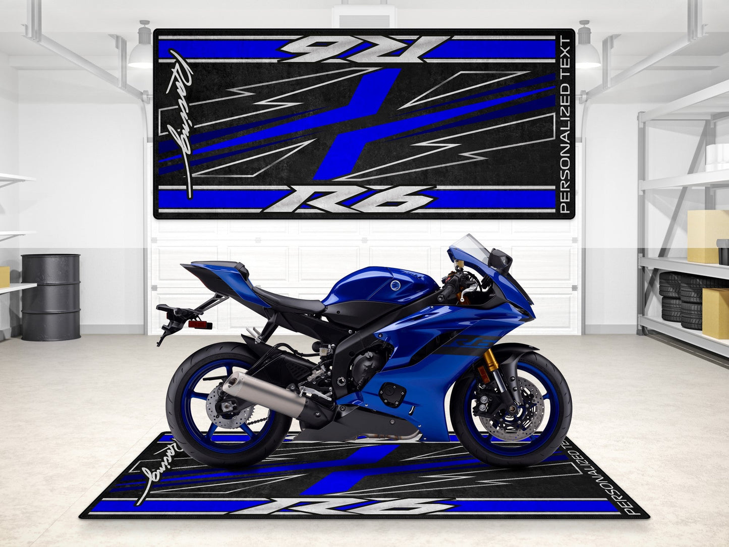 Designed Pit Mat for Yamaha R6 Motorcycle - MM7255