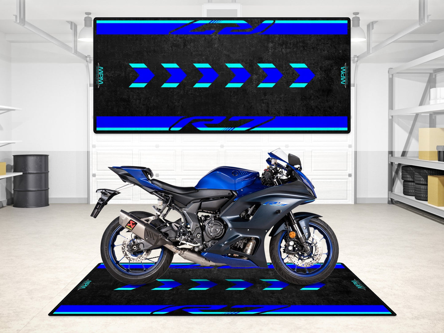 Designed Pit Mat for Yamaha R7 Motorcycle - MM7113
