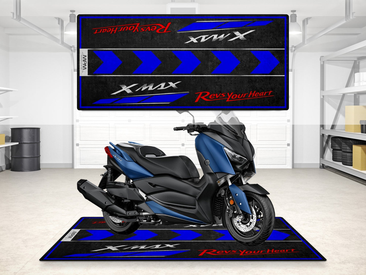 Designed Pit Mat for Yamaha Xmax Motorcycle - MM7124