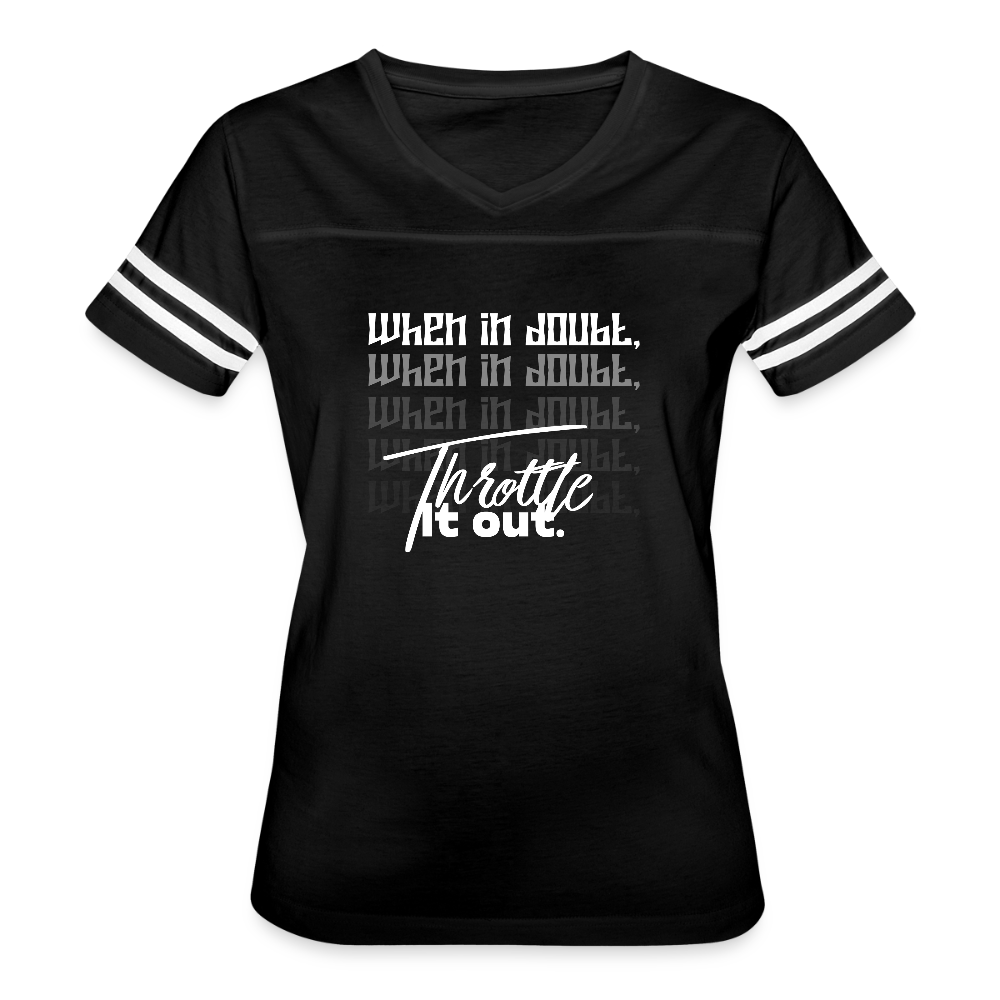 Women’s Vintage Sport T-Shirt - black/white