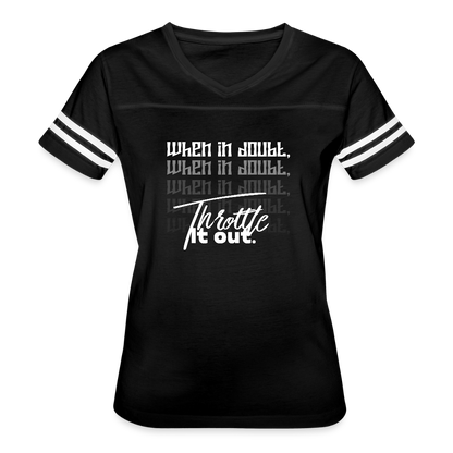 Women’s Vintage Sport T-Shirt - black/white