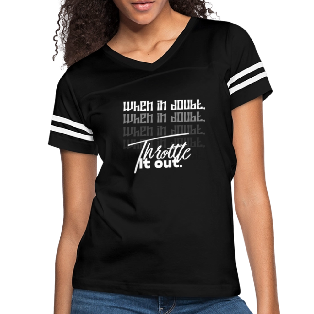 Women’s Vintage Sport T-Shirt - black/white
