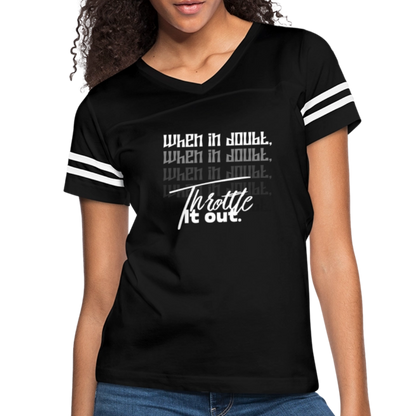 Women’s Vintage Sport T-Shirt - black/white