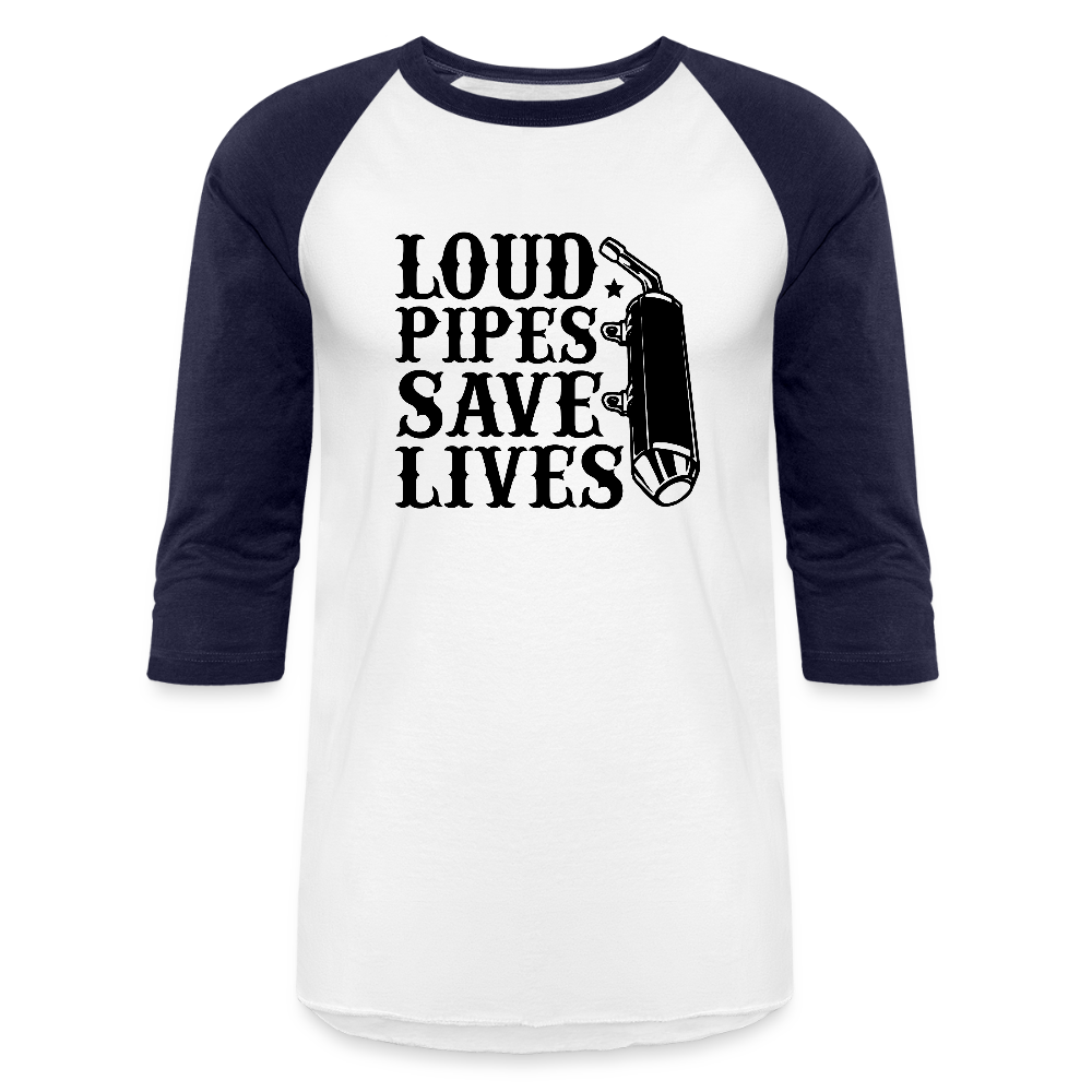 Baseball T-Shirt - white/navy