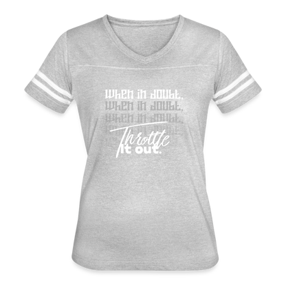 Women’s Vintage Sport T-Shirt - heather gray/white