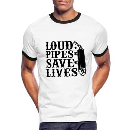 Men's Ringer T-Shirt - white/black