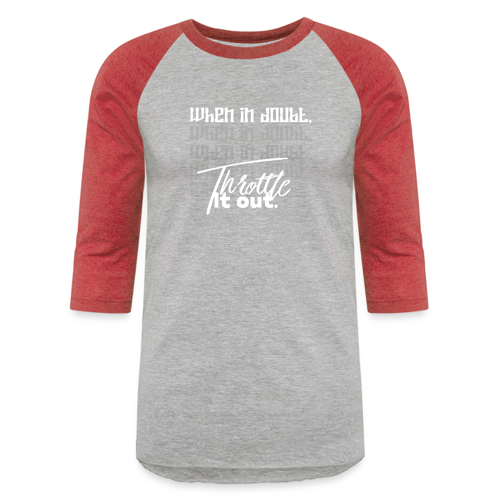 Baseball T-Shirt - heather gray/red