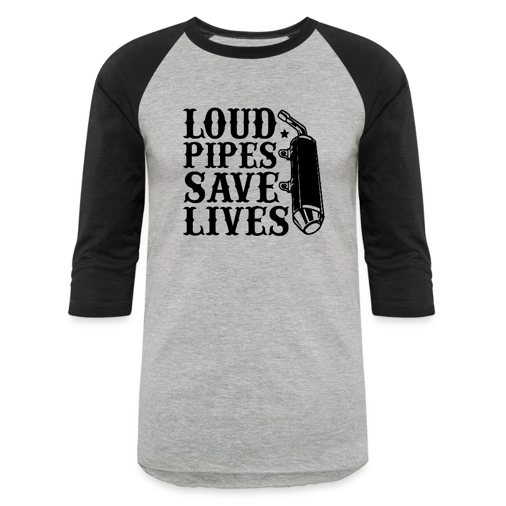 Baseball T-Shirt - heather gray/black