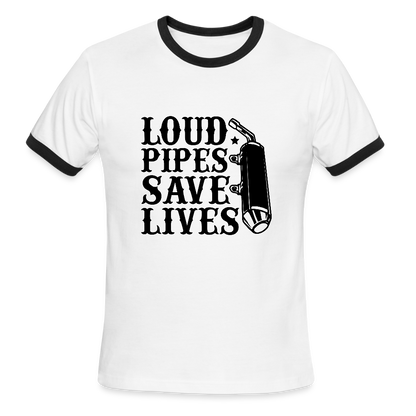Men's Ringer T-Shirt - white/black